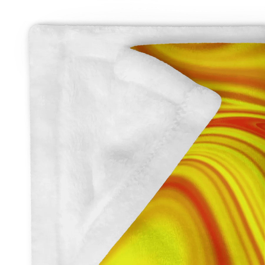 Throw Blanket - Yellow and Red Digital Fluid Art product image (12)