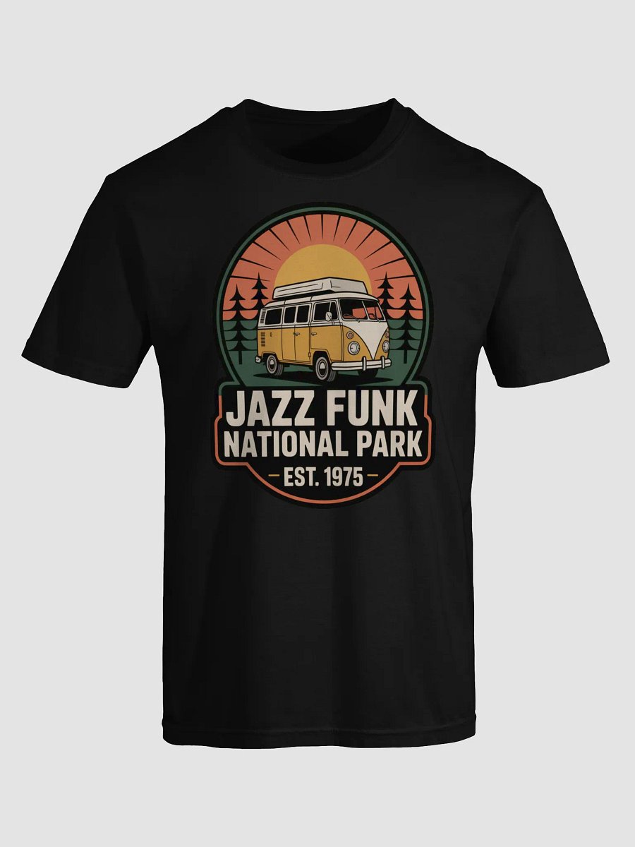Retro 70s Jazz Funk Camping Tee – Vintage National Park Parody product image (5)