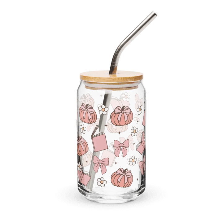 Coquette Pumpkin Book Can-Shaped Glass (16oz) product image (2)