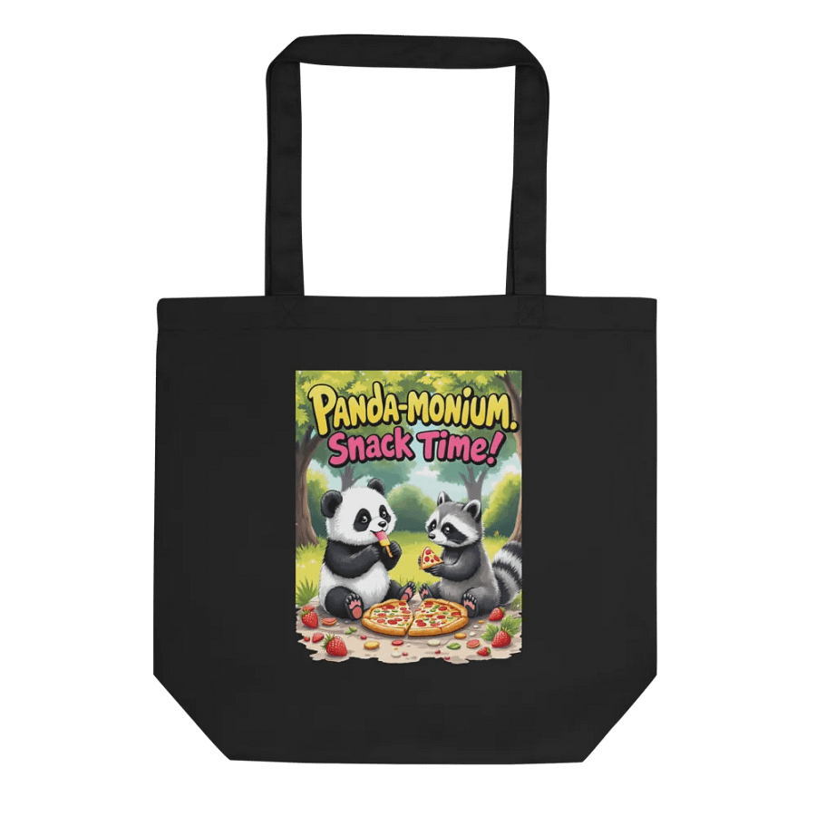 Panda-monium Snack Time Eco Tote product image (1)