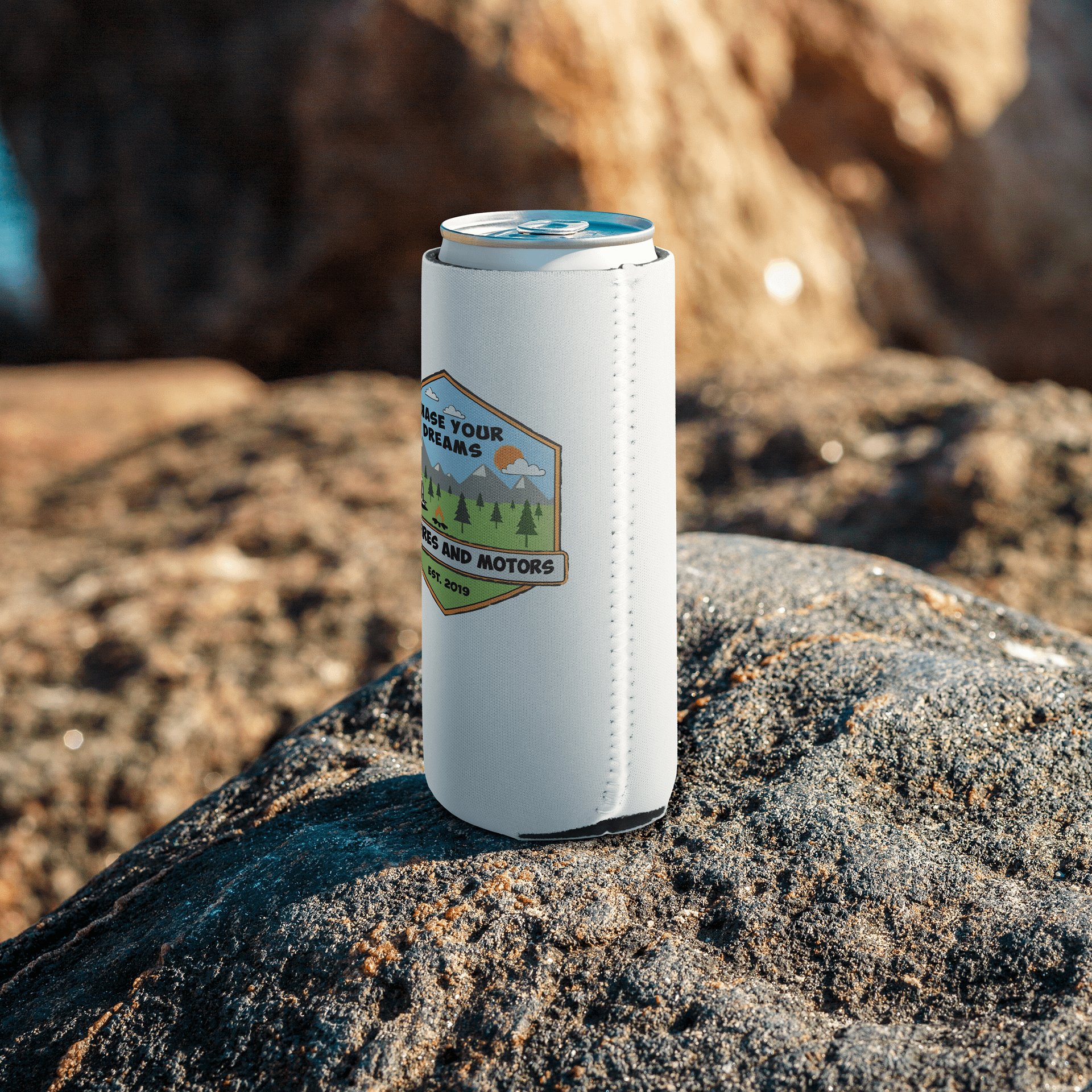 Chase Your Dream Campfires and Motors Koozie – Regular & Slim Can Holder product image (7)