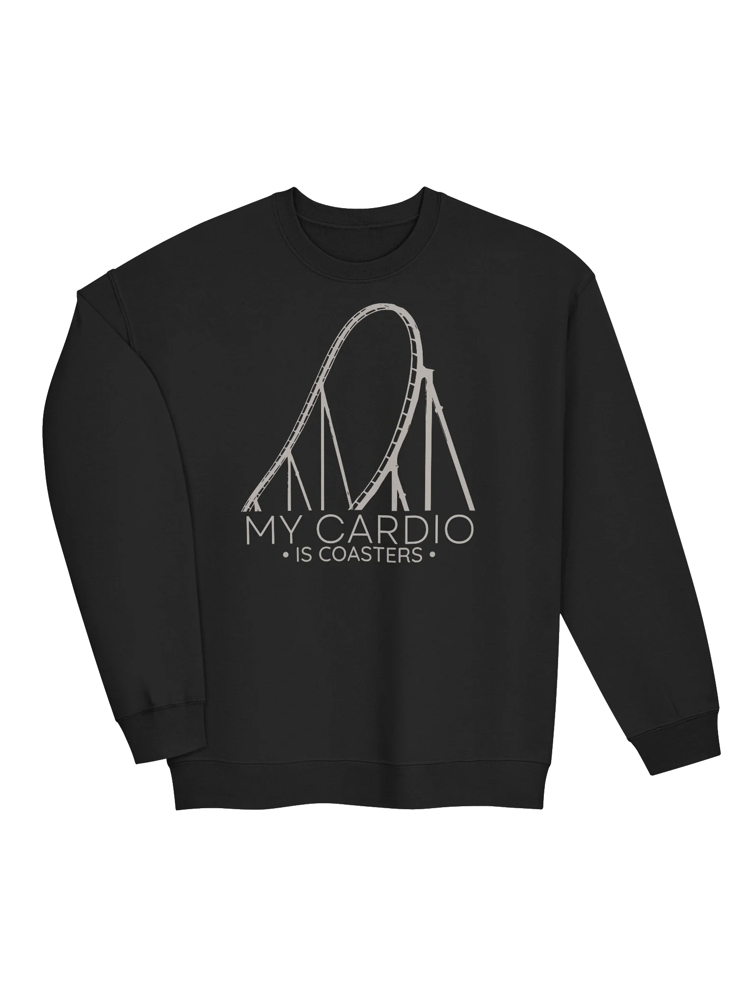 My Cardio Roller Coaster Sweatshirt – Funny Thrill Seeker Gift product image (2)