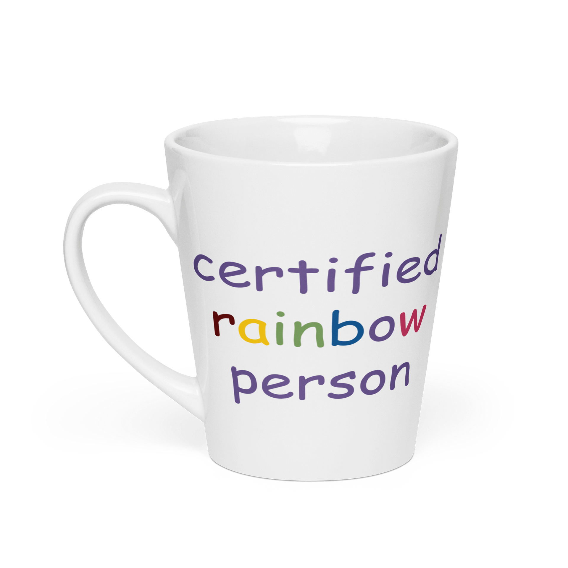 Certified Rainbow Person Latte Mug 12oz product image (1)