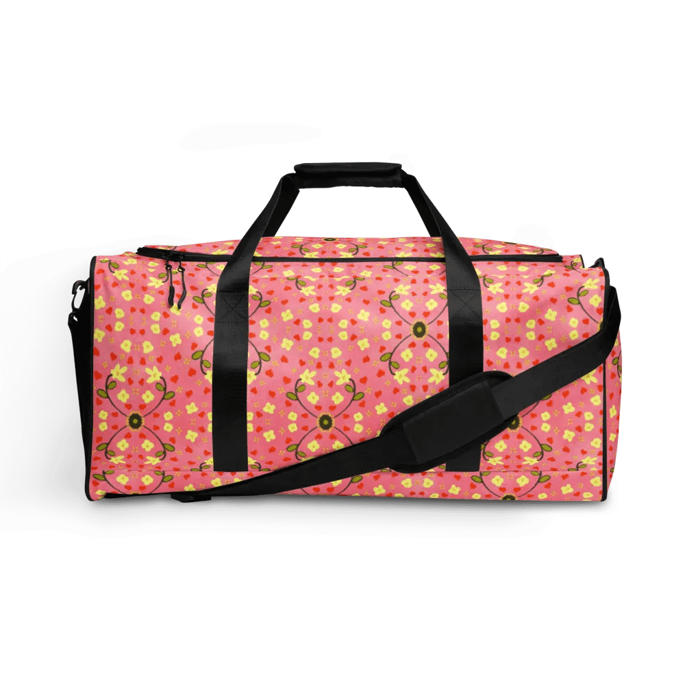 Hearts and Flowers Pink Duffle product image (1)