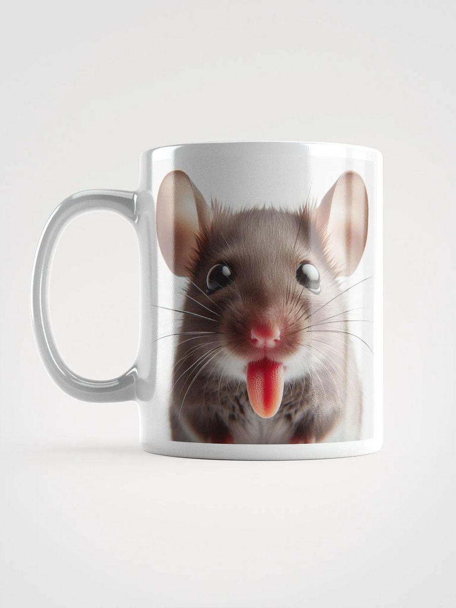 Rude Mouse #Humorous Glossy Mug - White product image (6)