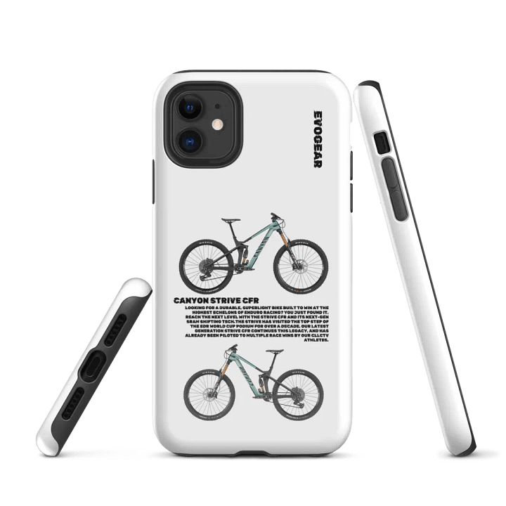 White Strive CFR iPhone Case product image (1)