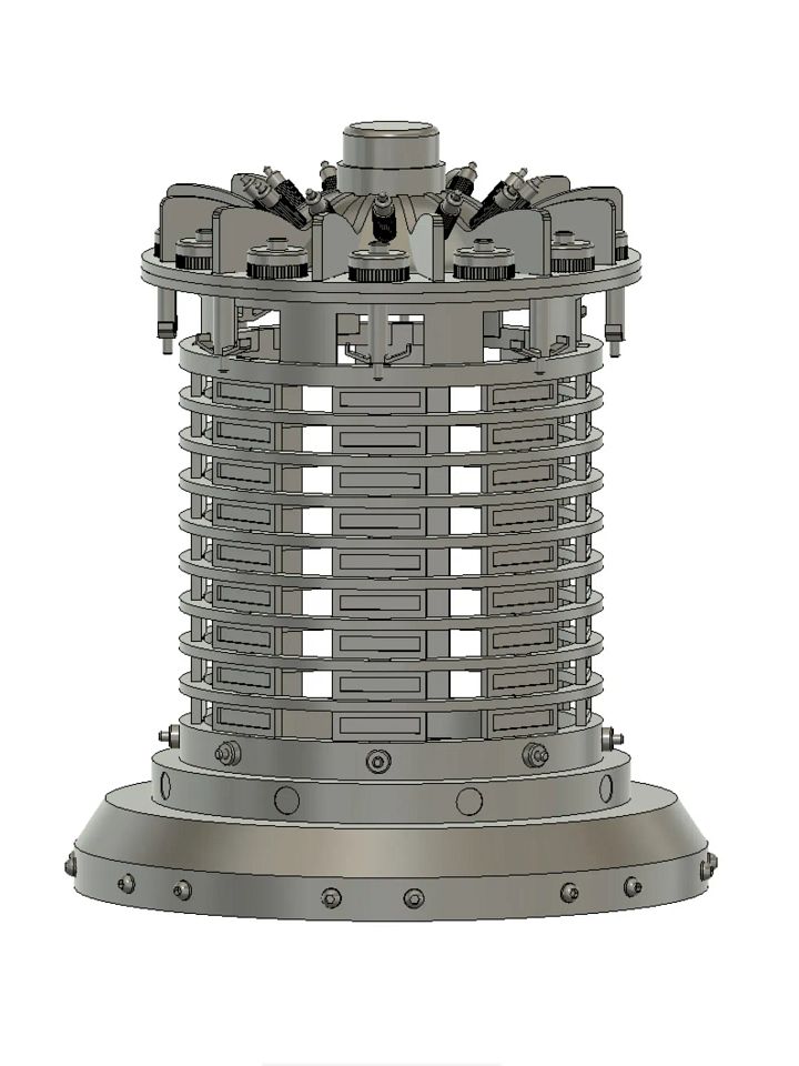 Star Wars inspired Fusion Furnace/Generator Prop 3D Model product image (1)