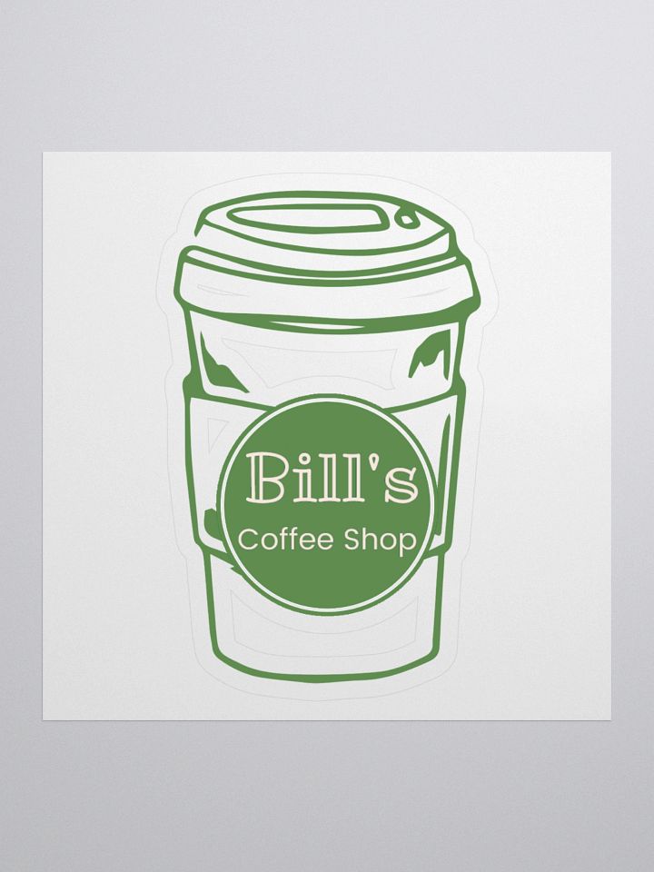 Bill's Coffee Shop Coffee Cup Sticker product image (1)