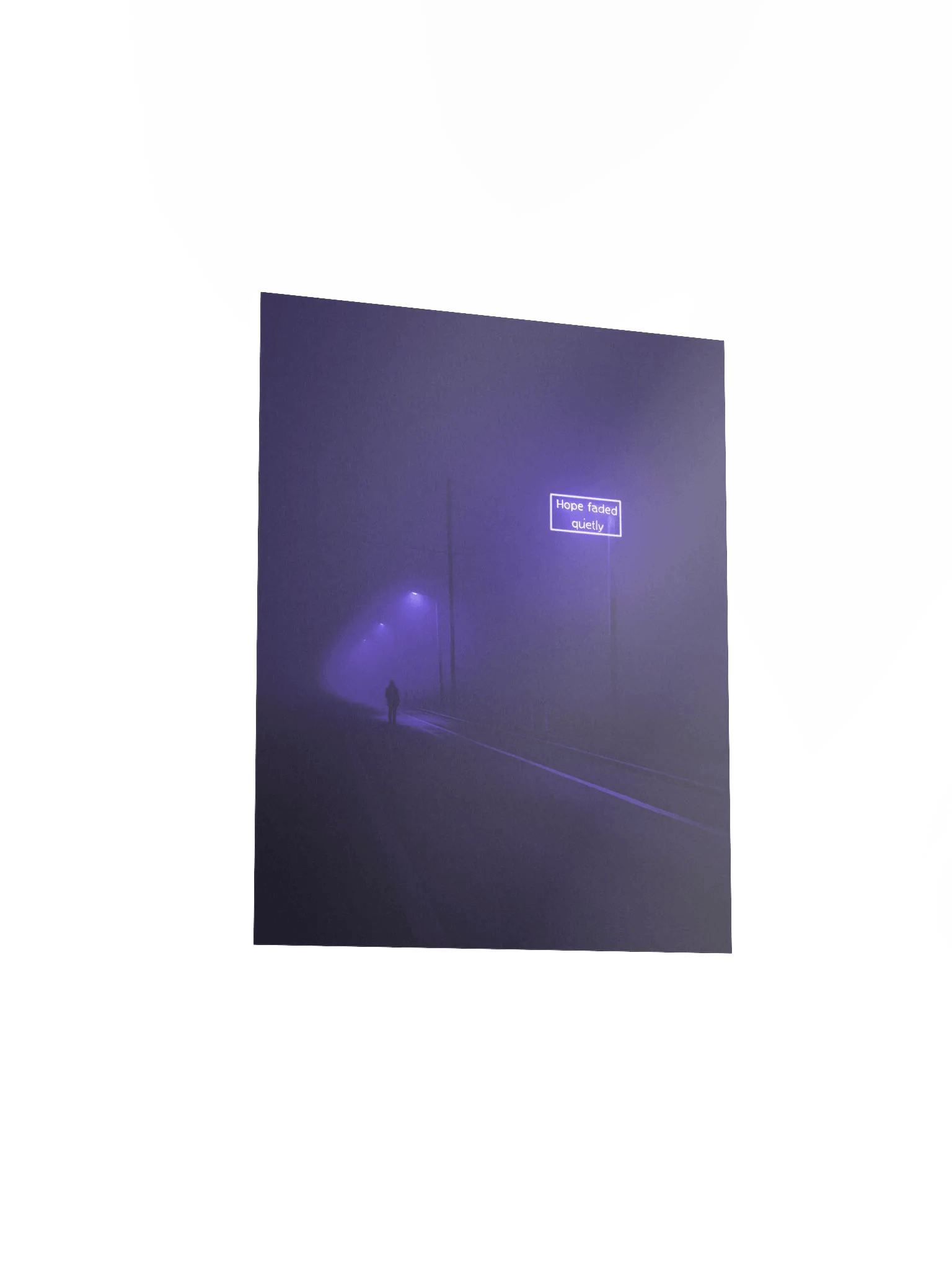 "Hope faded quietly" Matte Poster product image (18)