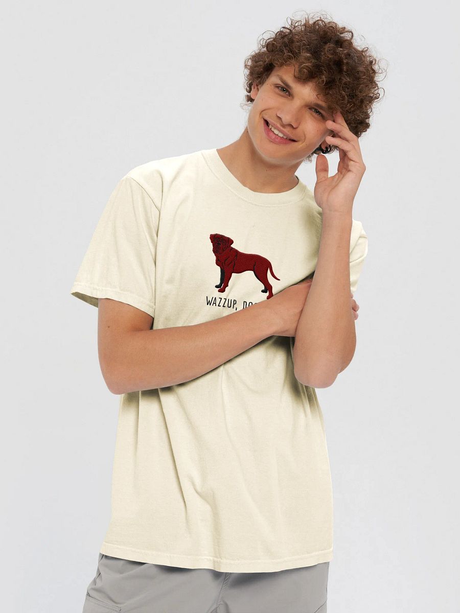 Wazzup, Dogue T-Shirt(Embroidered) of a Dogue de Bordeaux(Chocolate) product image (37)