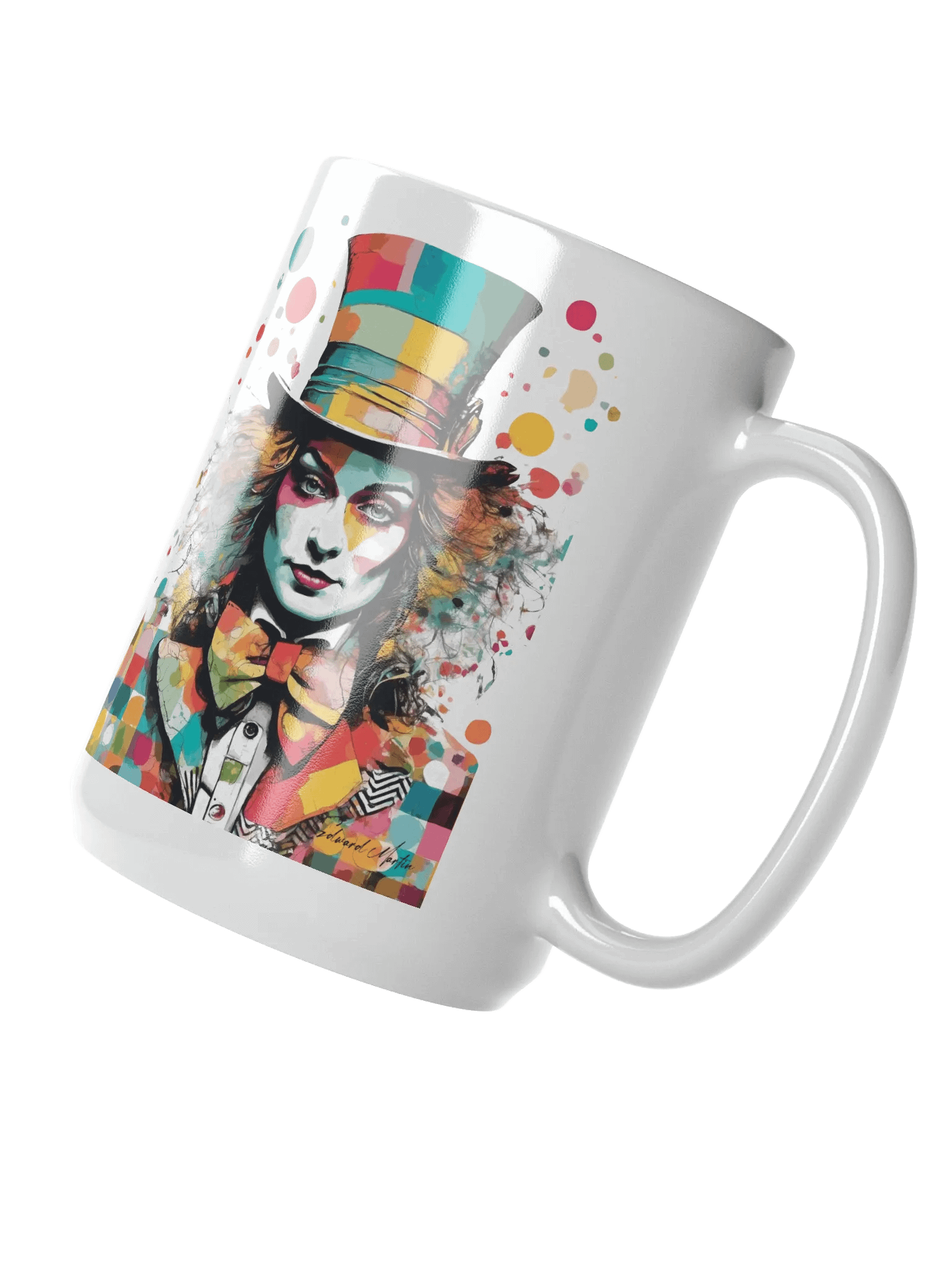 Mad Hatter:Vibrant Collage Portrait : Elegance Mug product image (2)