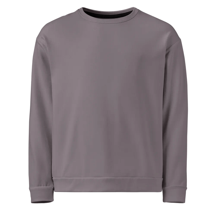 Plain Medium Gray True Summer Unisex Recycled Polyester Heavyweight Premium Sweatshirt by Treasure Pie product image (1)