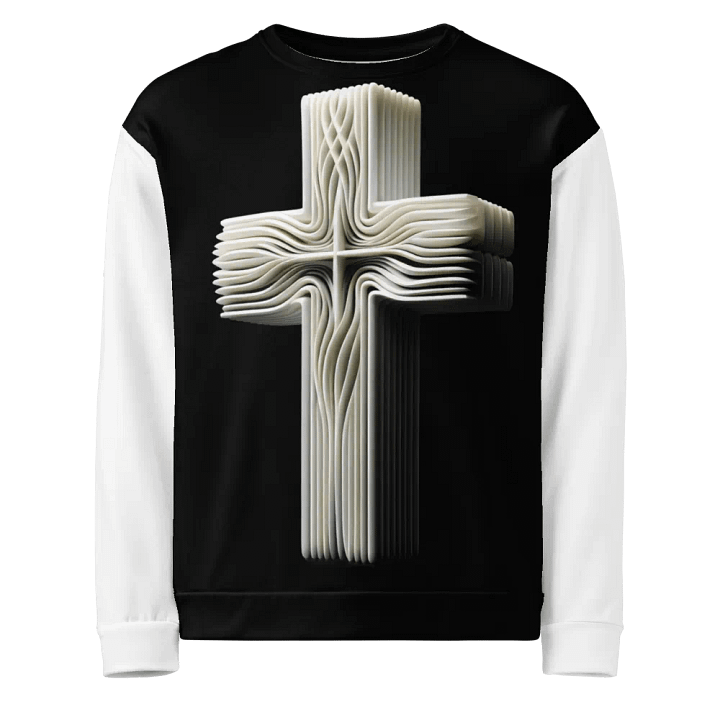 A White Angel and Cross - Unisex Sweatshirt #3 product image (1)