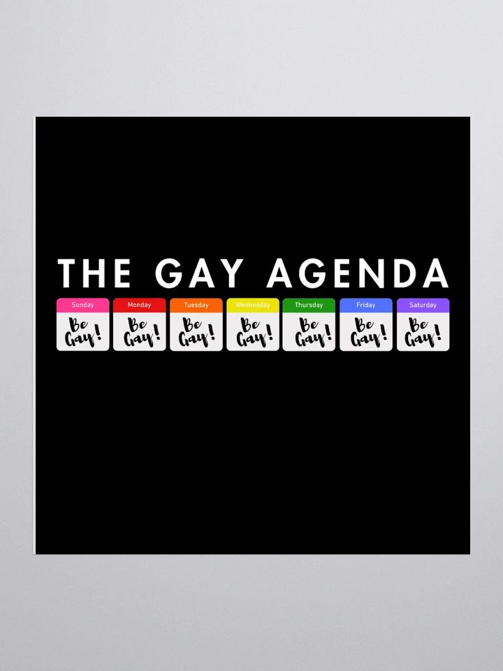 The Gay Agenda Sticker. product image (1)