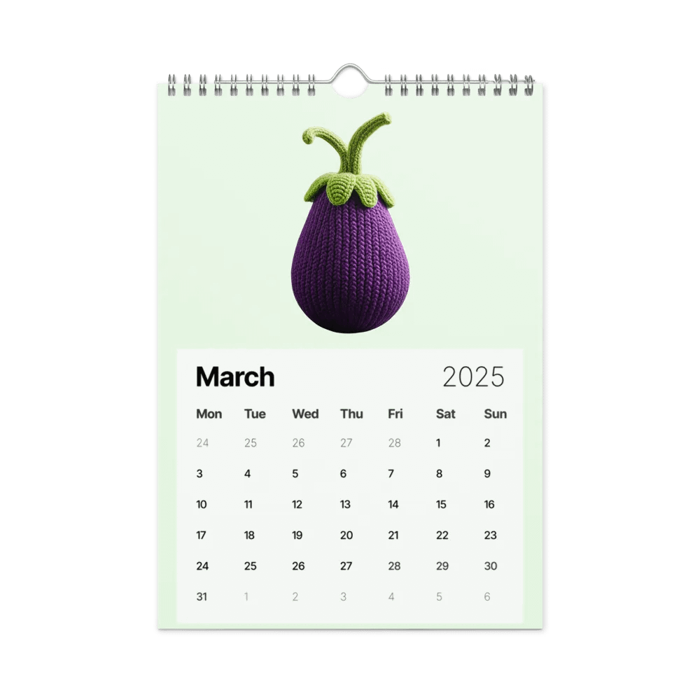 CozyAvocado's Healthy 2025 Calendar Veggie Edition product image (4)