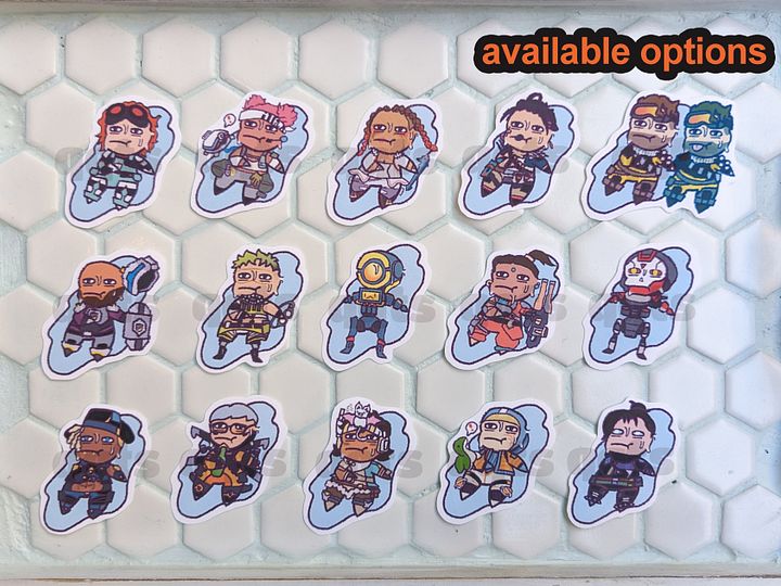 PICK YOUR SQUAD - Battle Royale Matte Journal Stickers (pick 3 stickers) product image (2)