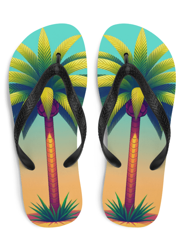 Palm Tree Flip Flops product image (1)