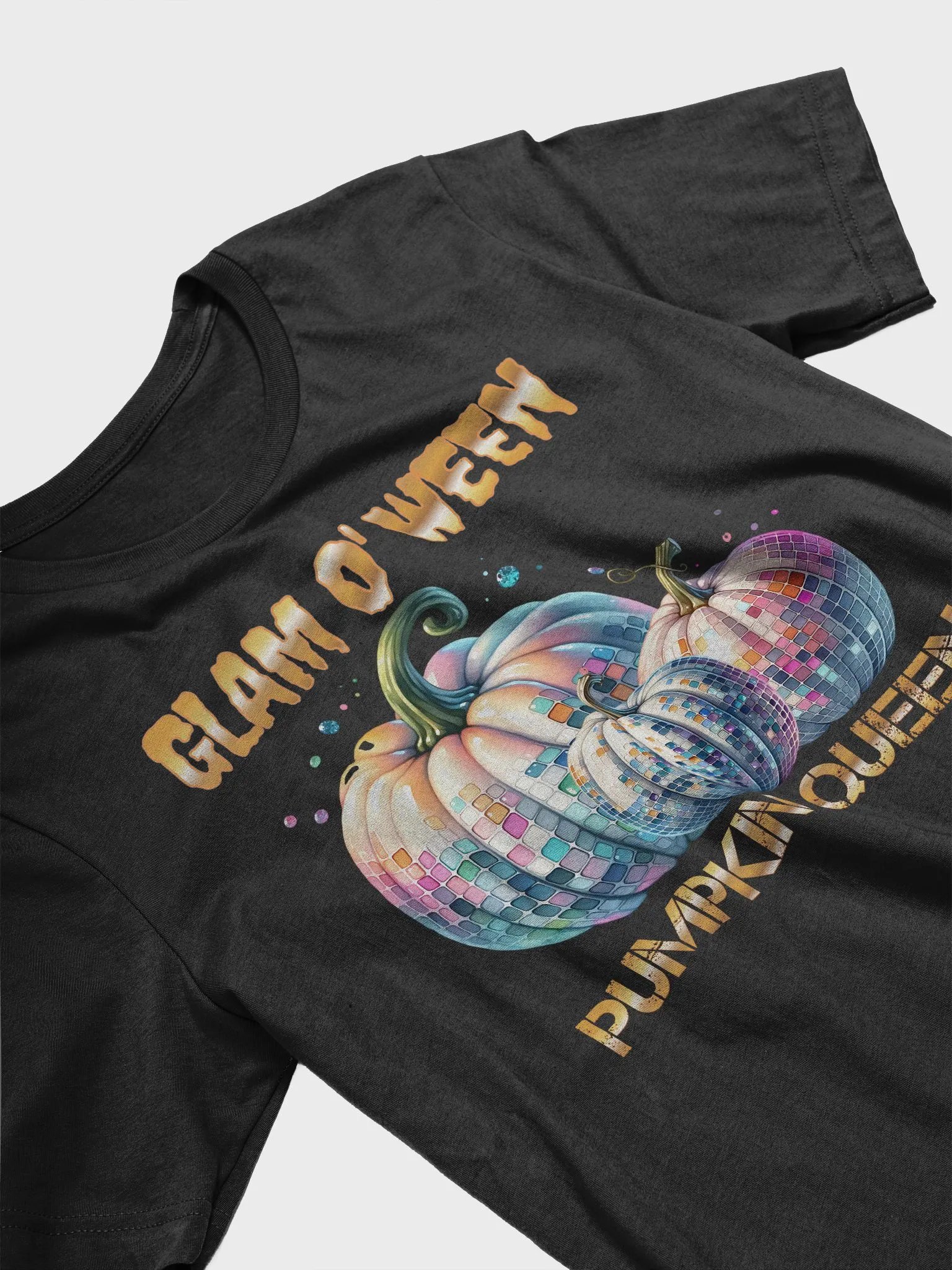 Glam O' Ween Disco Pumpkin Queen T-Shirt product image (3)
