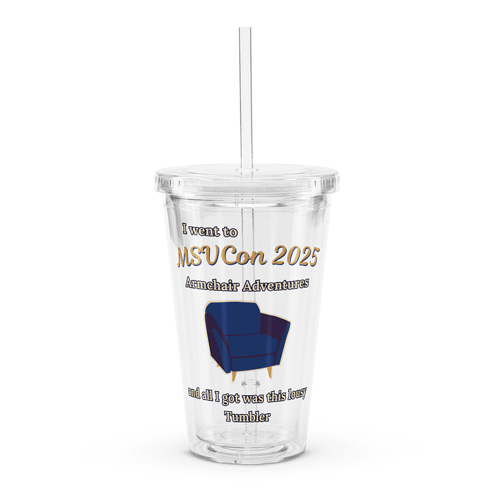 MSVCon 2025 Clear Plastic Tumbler with Straw product image (1)