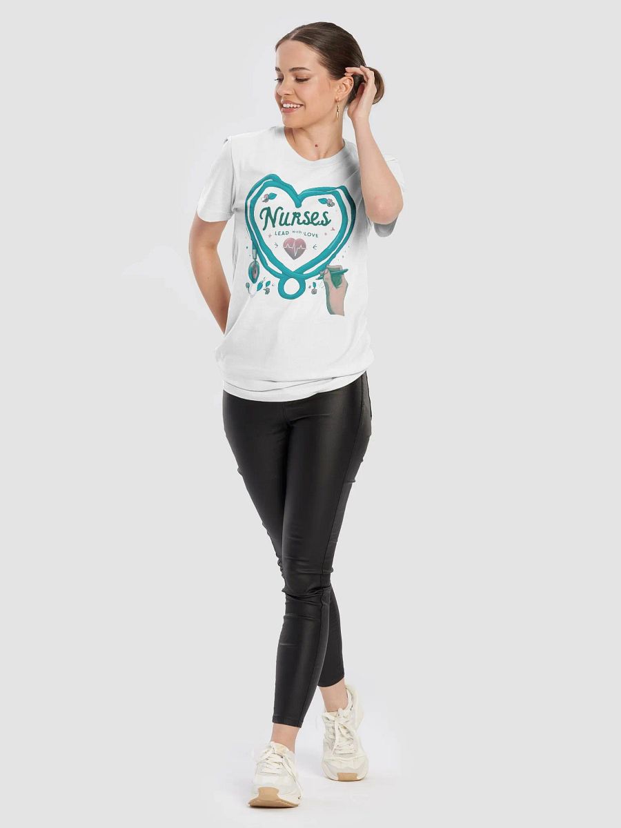 Heartfelt Nurses Lead with Love T-Shirt product image (95)