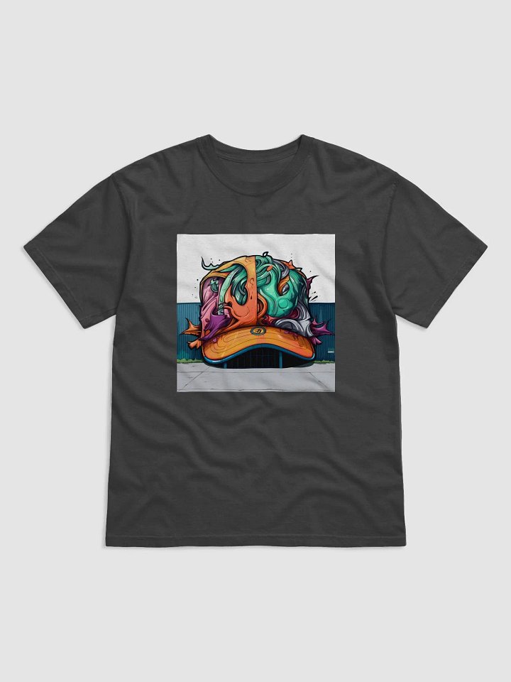 Shirt with a Graffiti Hat On it product image (1)