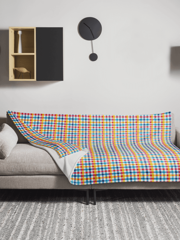 Colourful throw blanket product image (1)