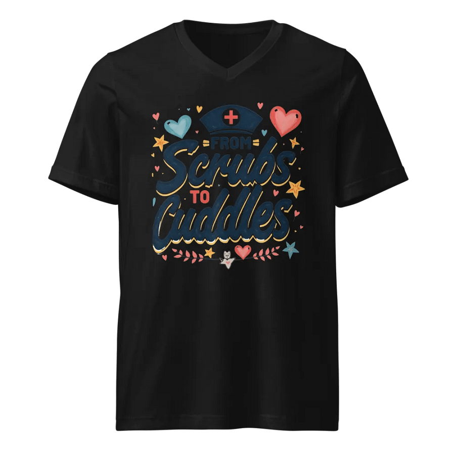 from Scrubs to Cuddles V-Neck Tee product image (1)