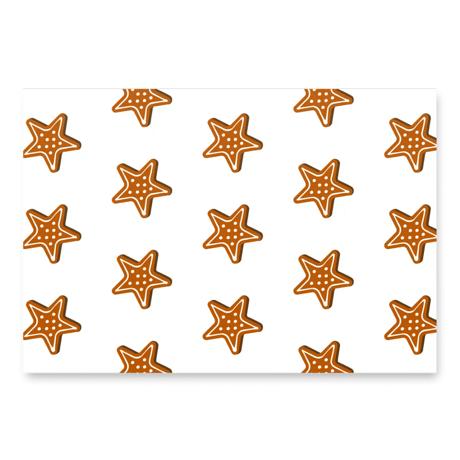 Gingerbread Star Wrapping Paper product image (3)