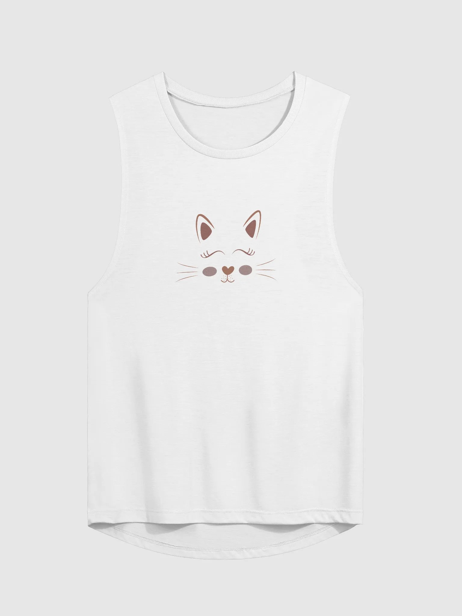 Purr-fectly Stylish: Cute Cat Women's Flowy Muscle Tank for Cat Lovers product image (23)
