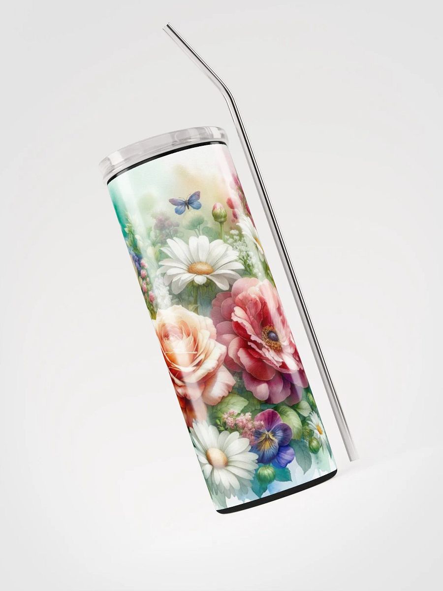 Watercolor Blooms Tumbler: Sip and Paint Your Day with Floral Splendor! product image (3)
