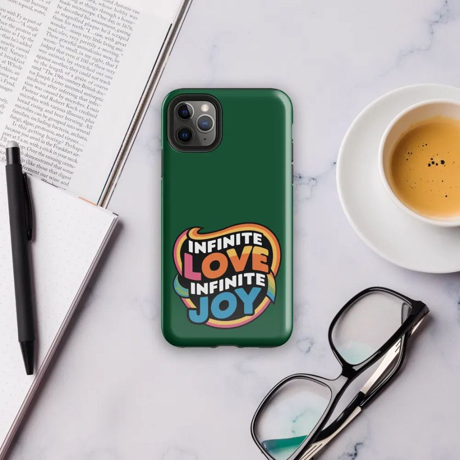 Infinite Love Infinite Joy Tough Case for Iphone (Green) product image (6)