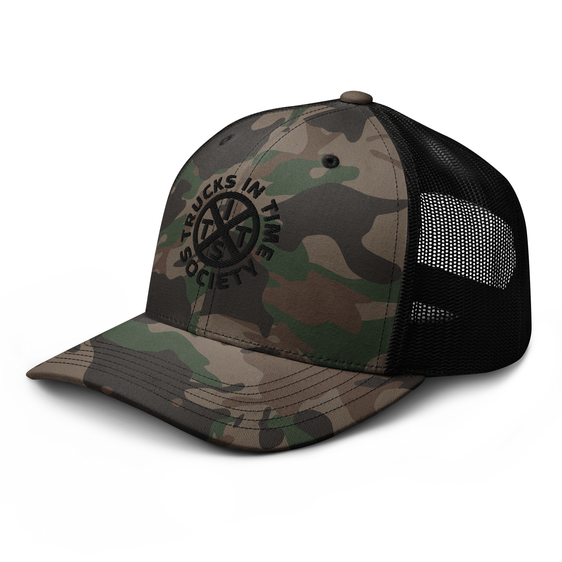 CROSSROADS BLACK Camo Trucker Hat product image (6)