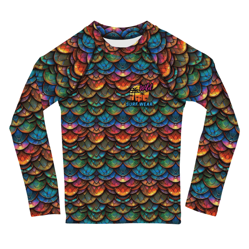 Wild Dragon Scale Kids Rash Guard #3 product image (1)