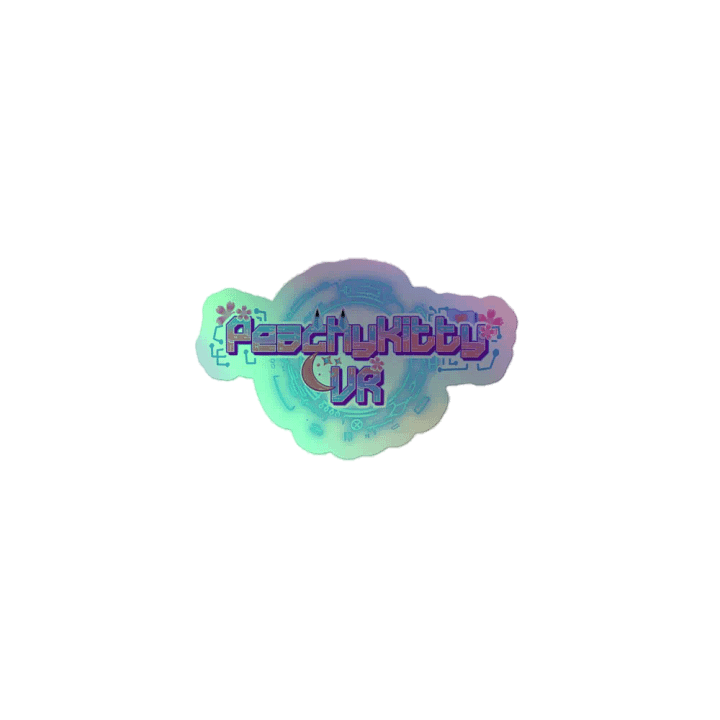 Sticky Peachy Holographic Sticker product image (1)