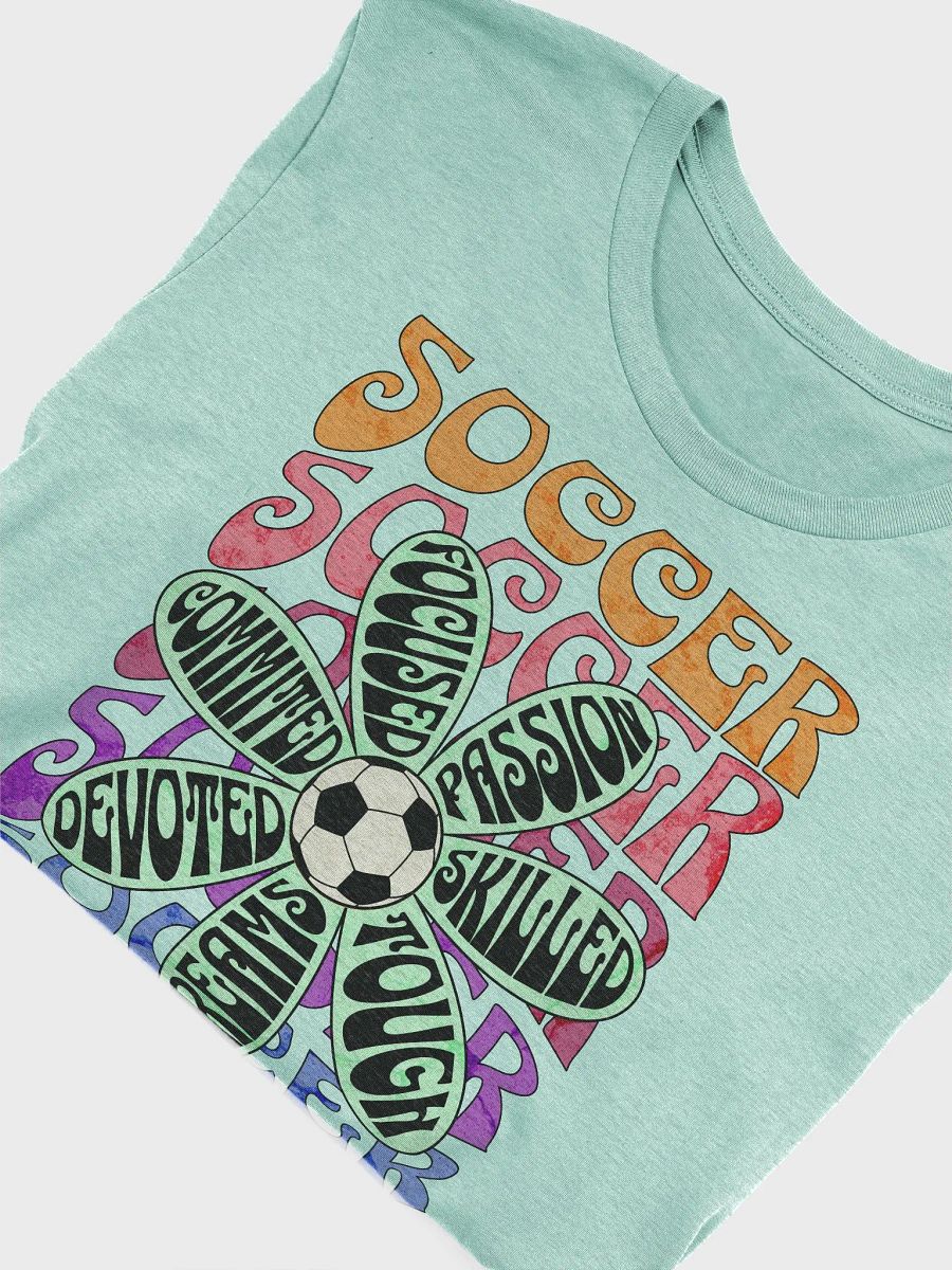 Flower Soccer Motivational Passion Petals T-Shirt product image (21)