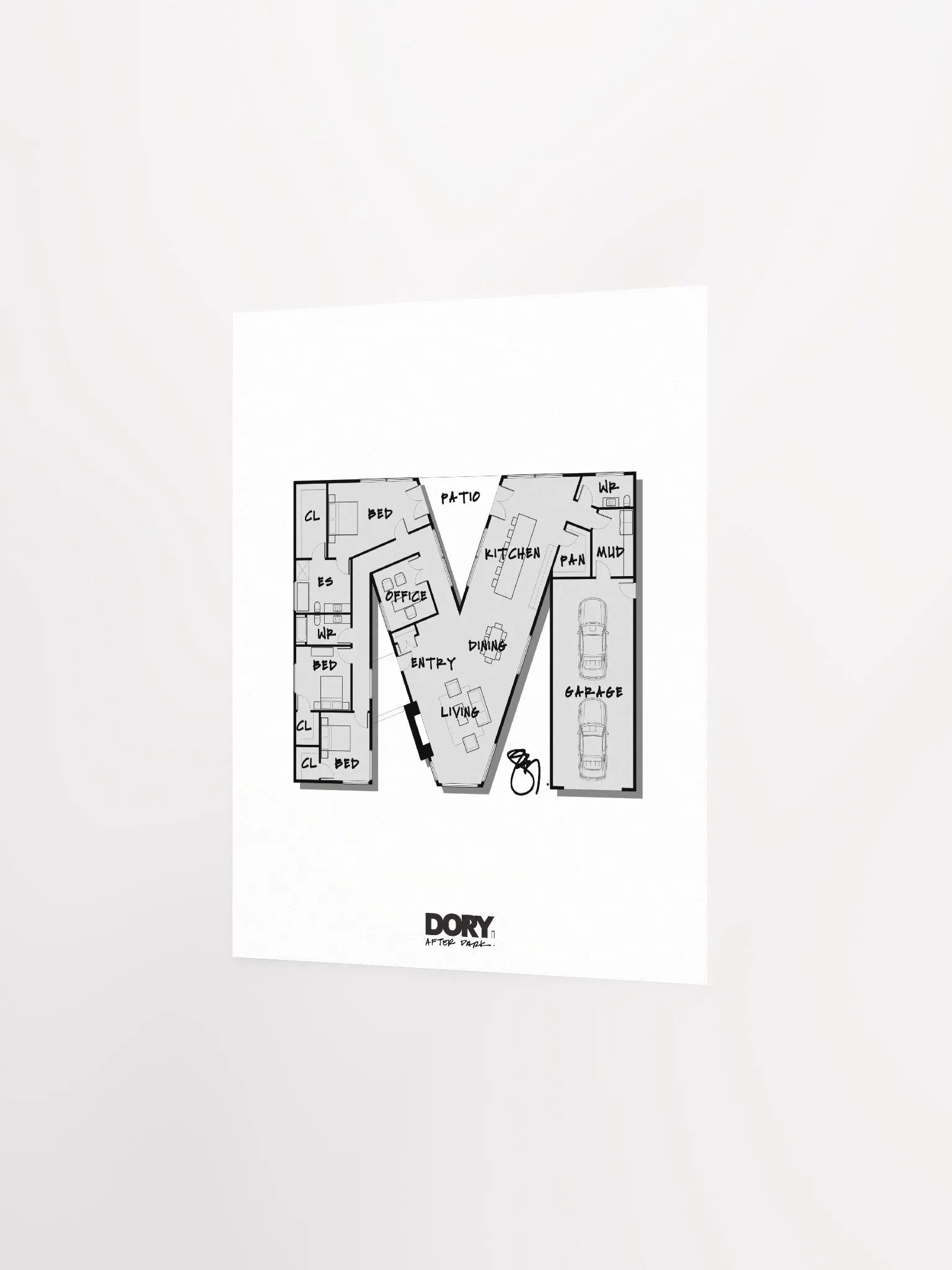 Alphabet Floor Plan Poster - M product image (2)