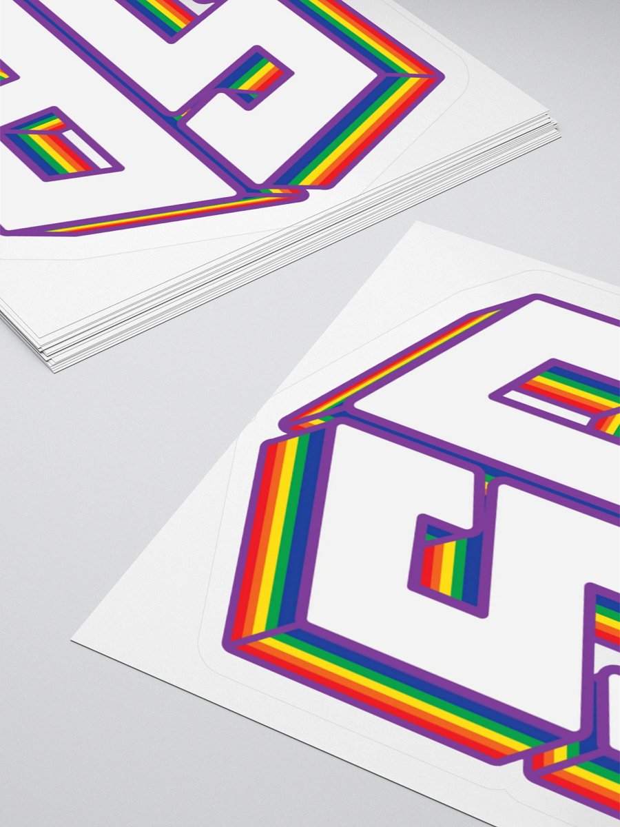 3D Rainbow Logo Sticker product image (11)