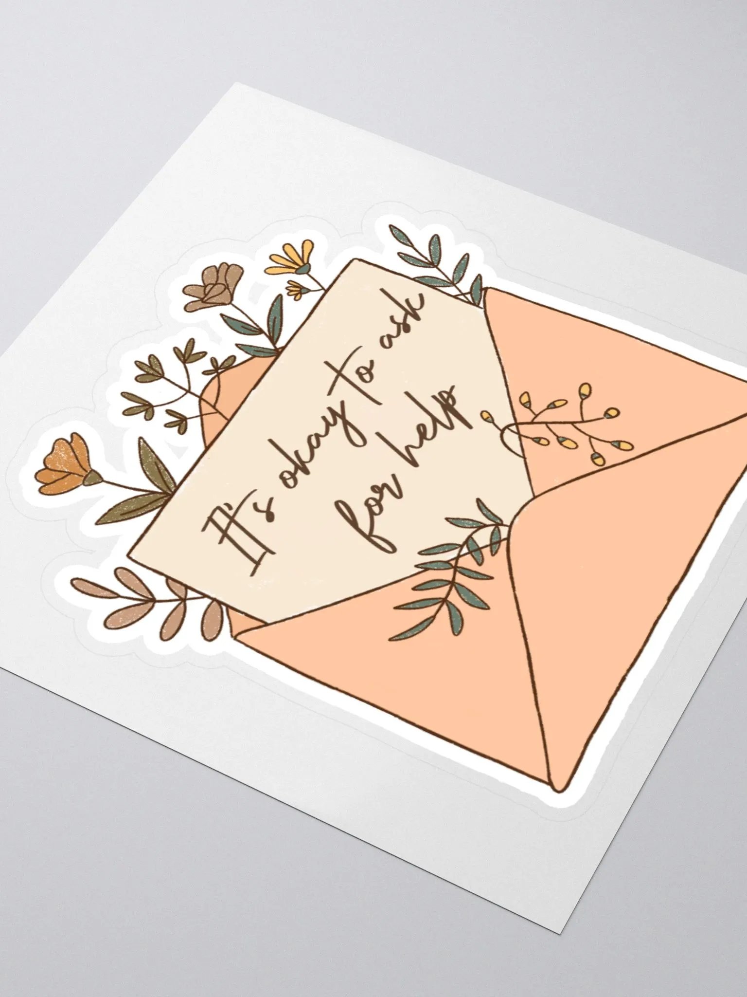 "It's Okay To Ask For Help" Sticker product image (3)