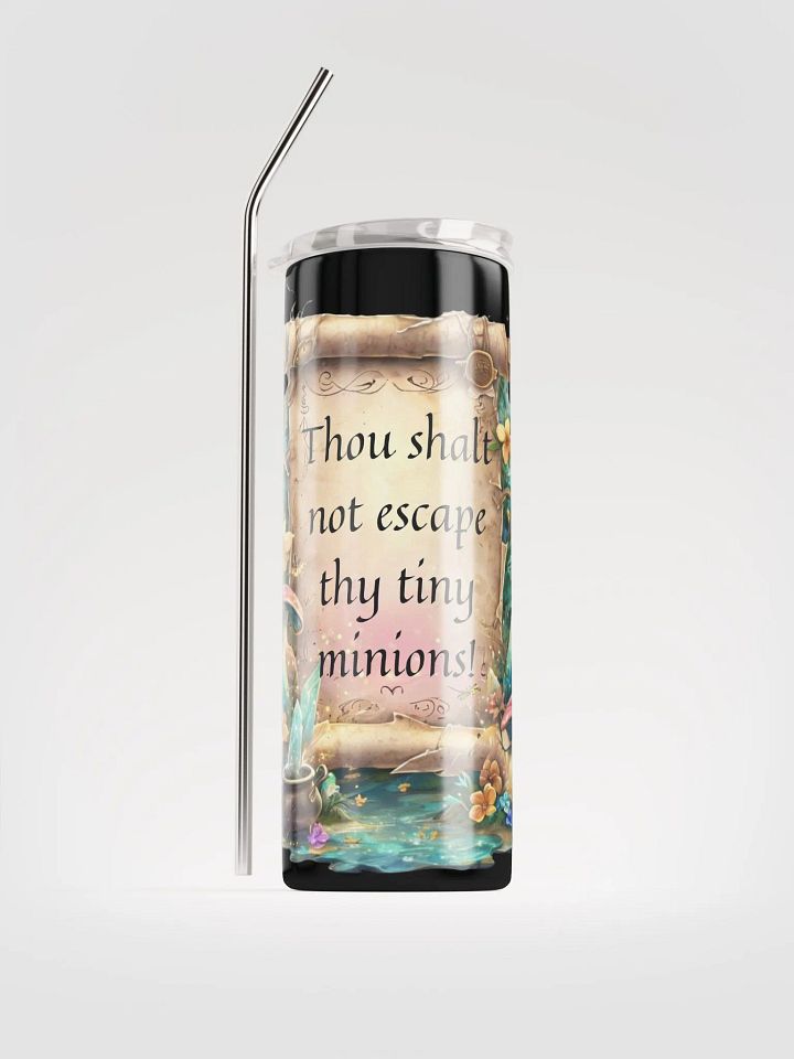 Funny Mom Tumbler – “Thou Shalt Not Escape Thy Tiny Minions!” product image (1)
