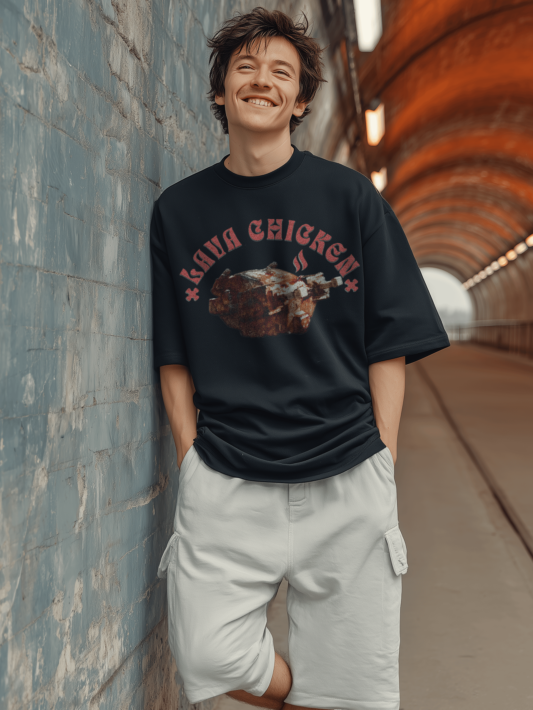 Steve Lava Chicken Shirt Funny Minecraft Tee product image (11)