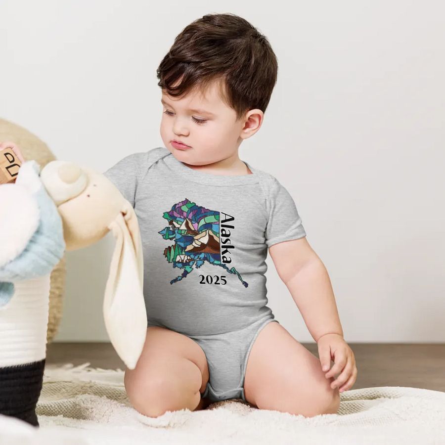Great Alaskan Family Adventure: Stained Glass Baby Bodysuit product image (4)