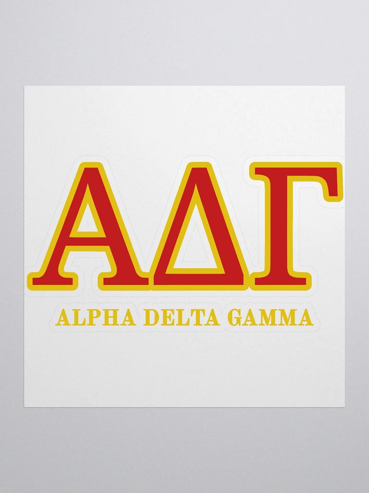 Copy of ADG Greek Letters Red/Gold - Sticker product image (1)