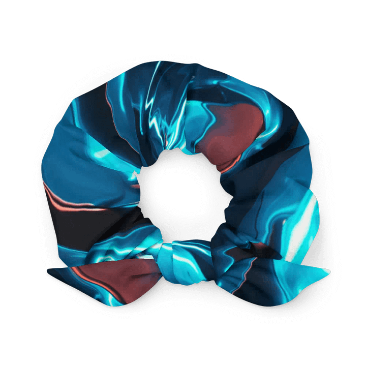 Electric blue and red Abstract Art Scrunchie product image (1)