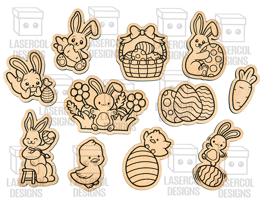 Easter Cutouts/Paint Kit Bundle (Set 1-2-3-4) - Laser Cut Files product image (7)