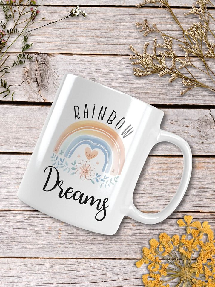 Rainbow Dreams Boho Ceramic Mug product image (2)
