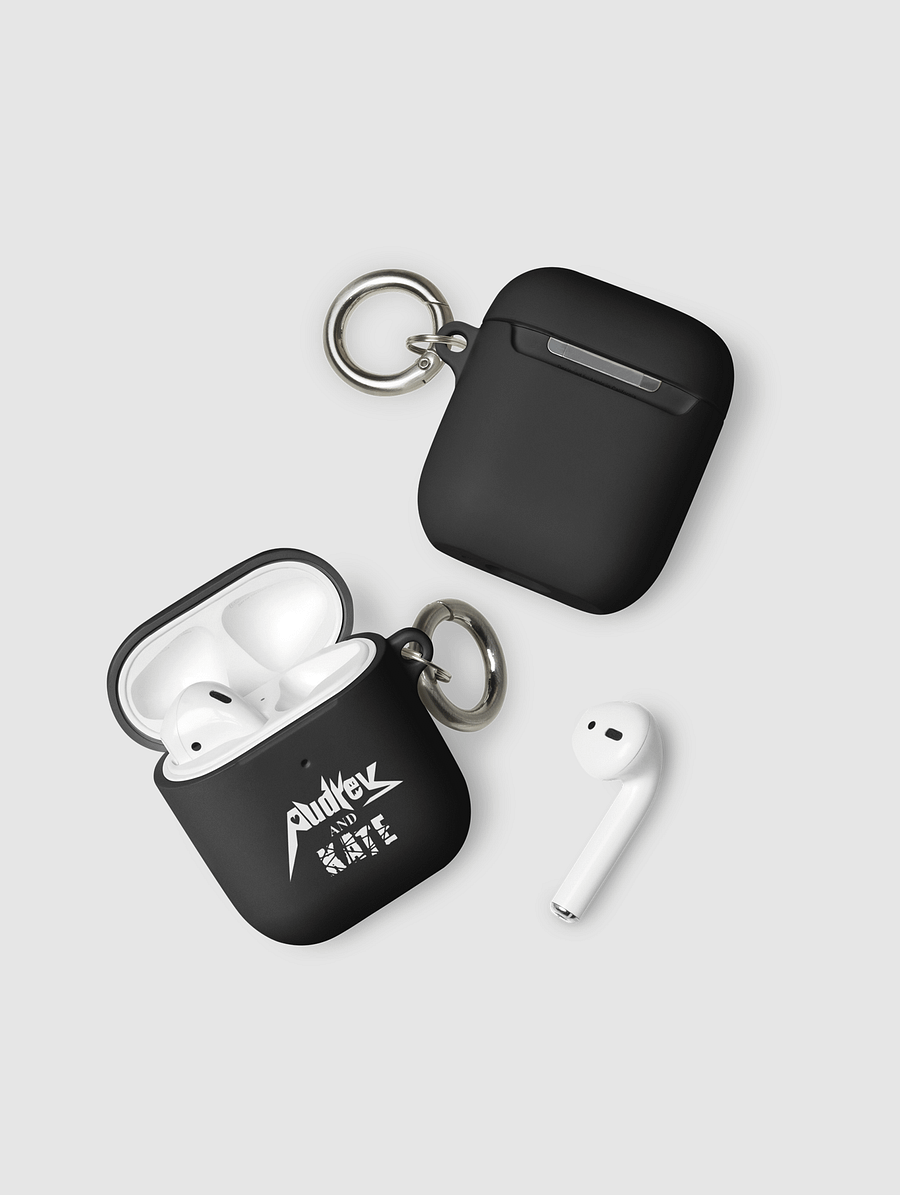 Audrey and Kate Official Square White Logo AirPod Case product image (2)
