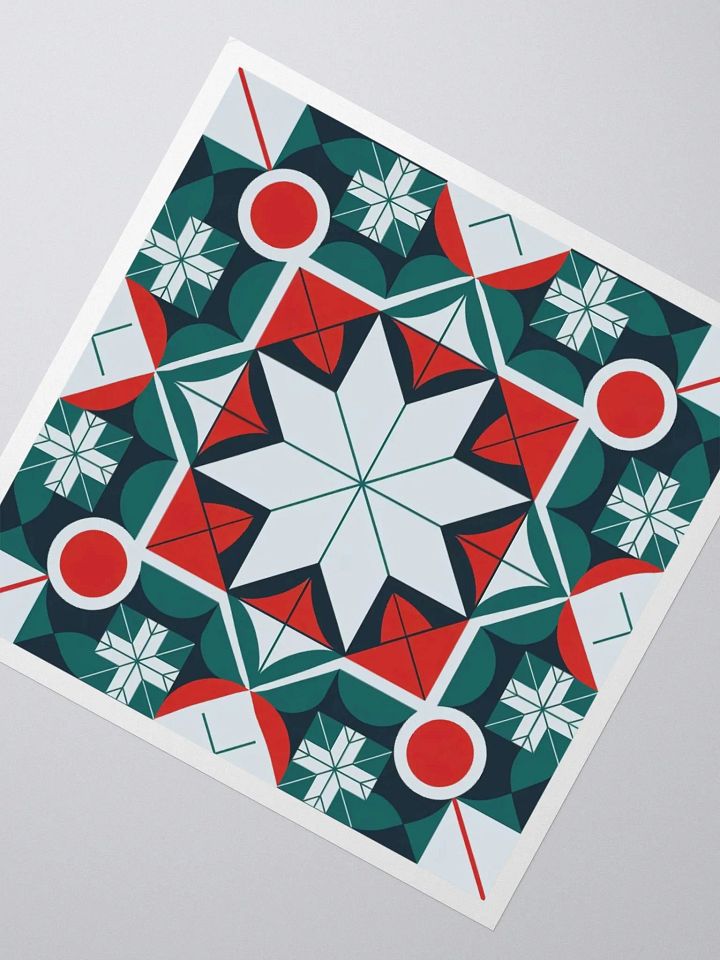 Kaleidoscope patterned Kiss Cut Stickers product image (7)