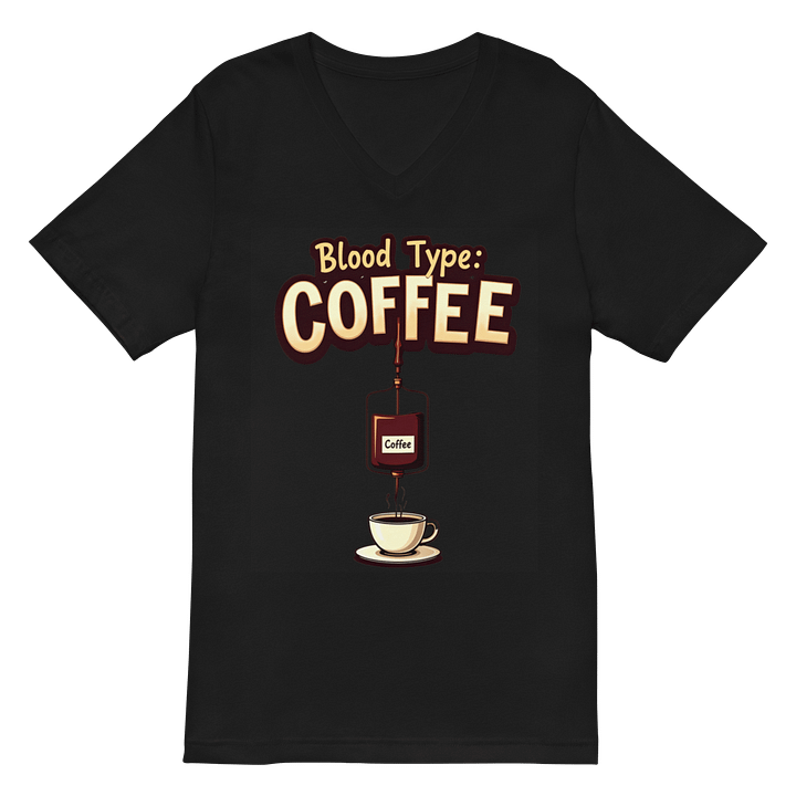 Coffee Blood Type IV Bag V-Neck Tee product image (3)