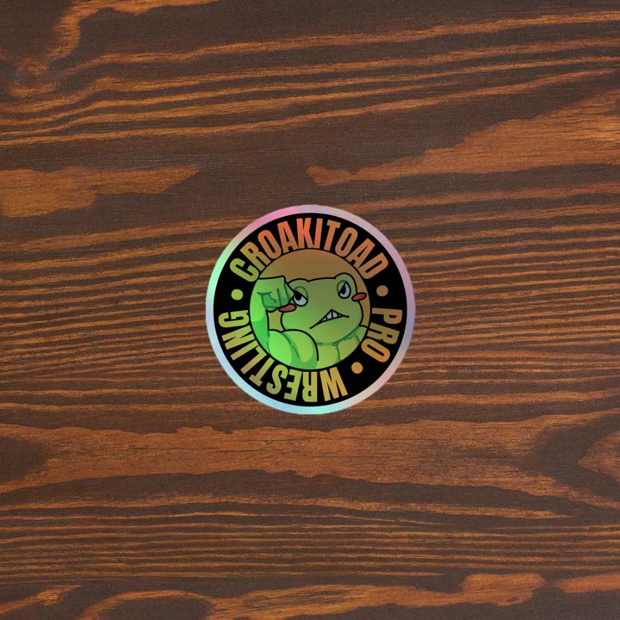 Croakitoad Pro Wrestling Holographic Sticker product image (5)