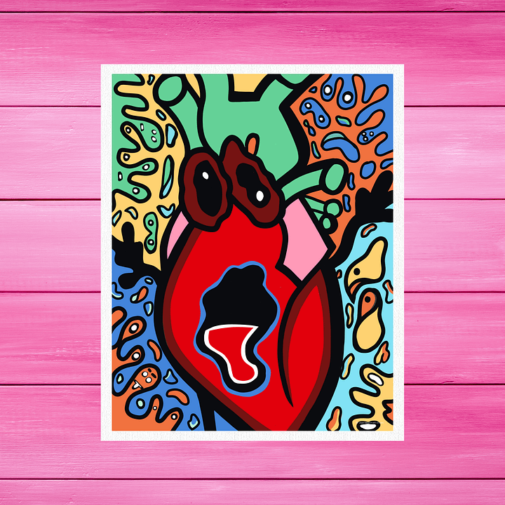 Screaming Heart | Art Print product image (2)